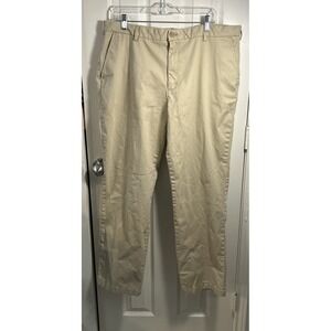 Izod Saltwater Stretch Straight Chino Men's Size 38x32 Classic Khaki Pants